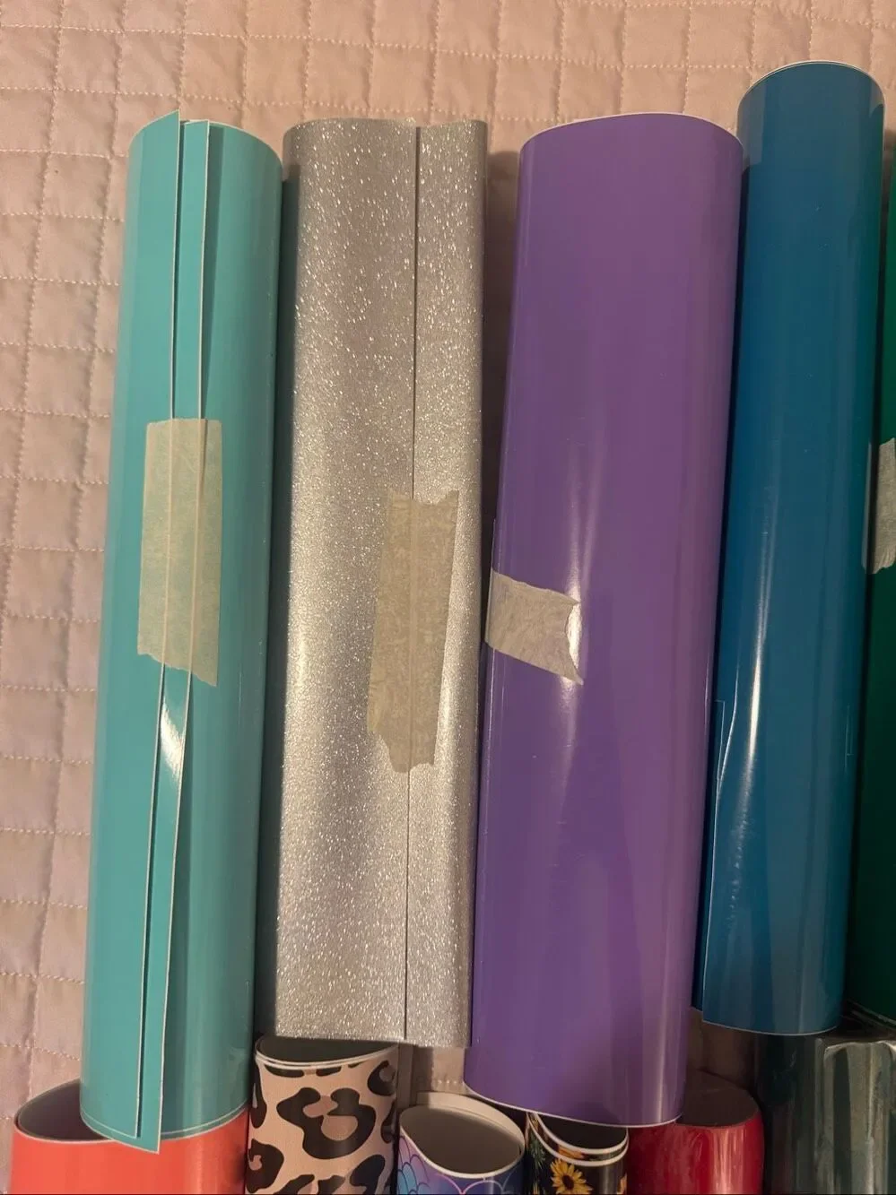 Large Craft Vinyl Bundle Cricut Iron-On Permanent Removable Assorted Colors